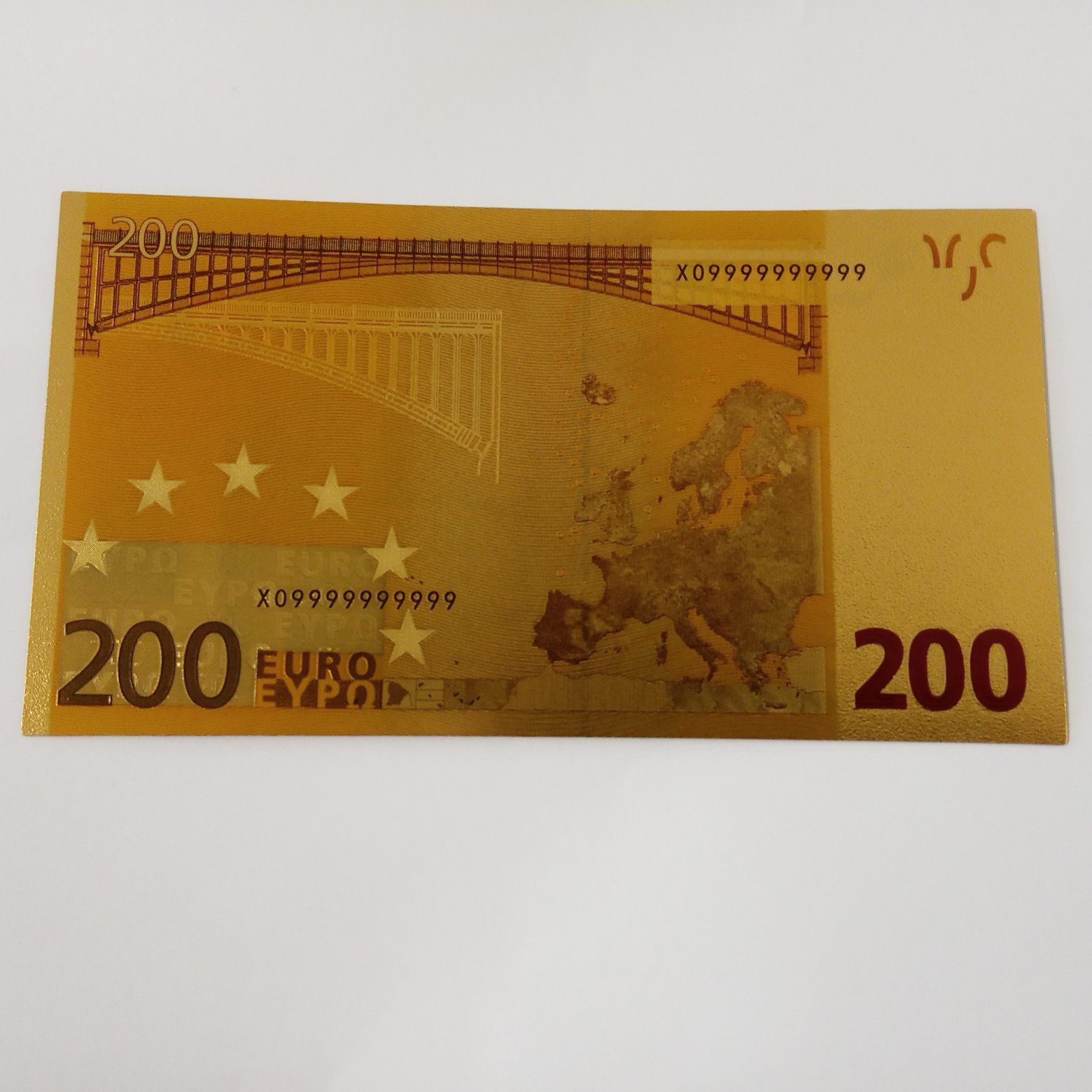 Сувенирная купюра банкнота 200 евро подарок игрушка