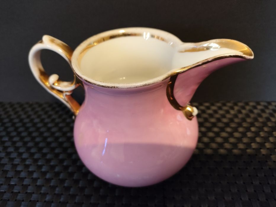 Mlecznik Carl Tielsch Altwasser Stary Zdrój Porcelana Śląska Różowa