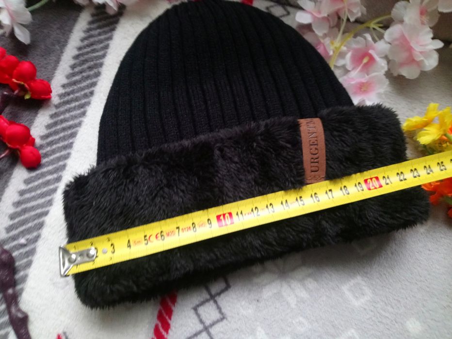 Czapka męska, damska zimowa ocieplana futerkiem