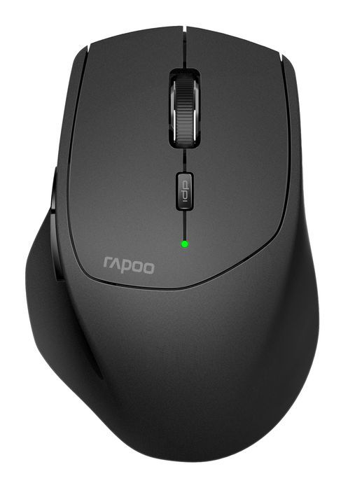 Rapoo Mysz optyczna, bezprzewodowa, Bluetooth, 2.4 GHz, czarna OUTLET