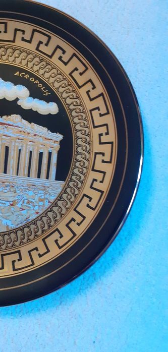 Греческая декоративная тарелка  с Парфеноном.