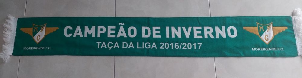 Cachecol Moreirense camisola da taça da liga
