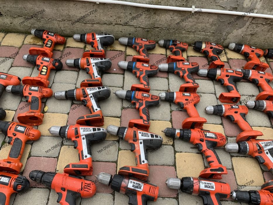 Шуруповерт, дрель, шурупокрут, Black Decker, Bosch, DeWalt