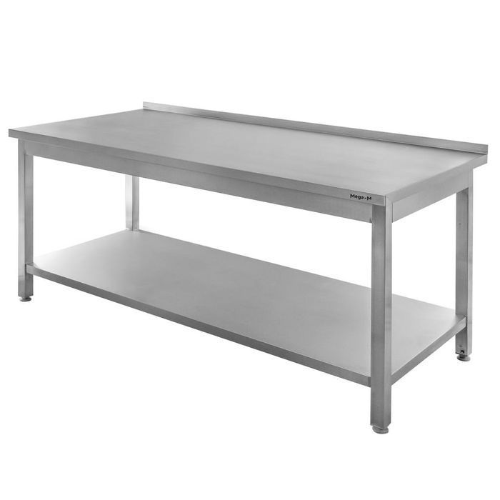 Stół gastronomiczny roboczy spawany z półką Mega-M 200x70x85 cm