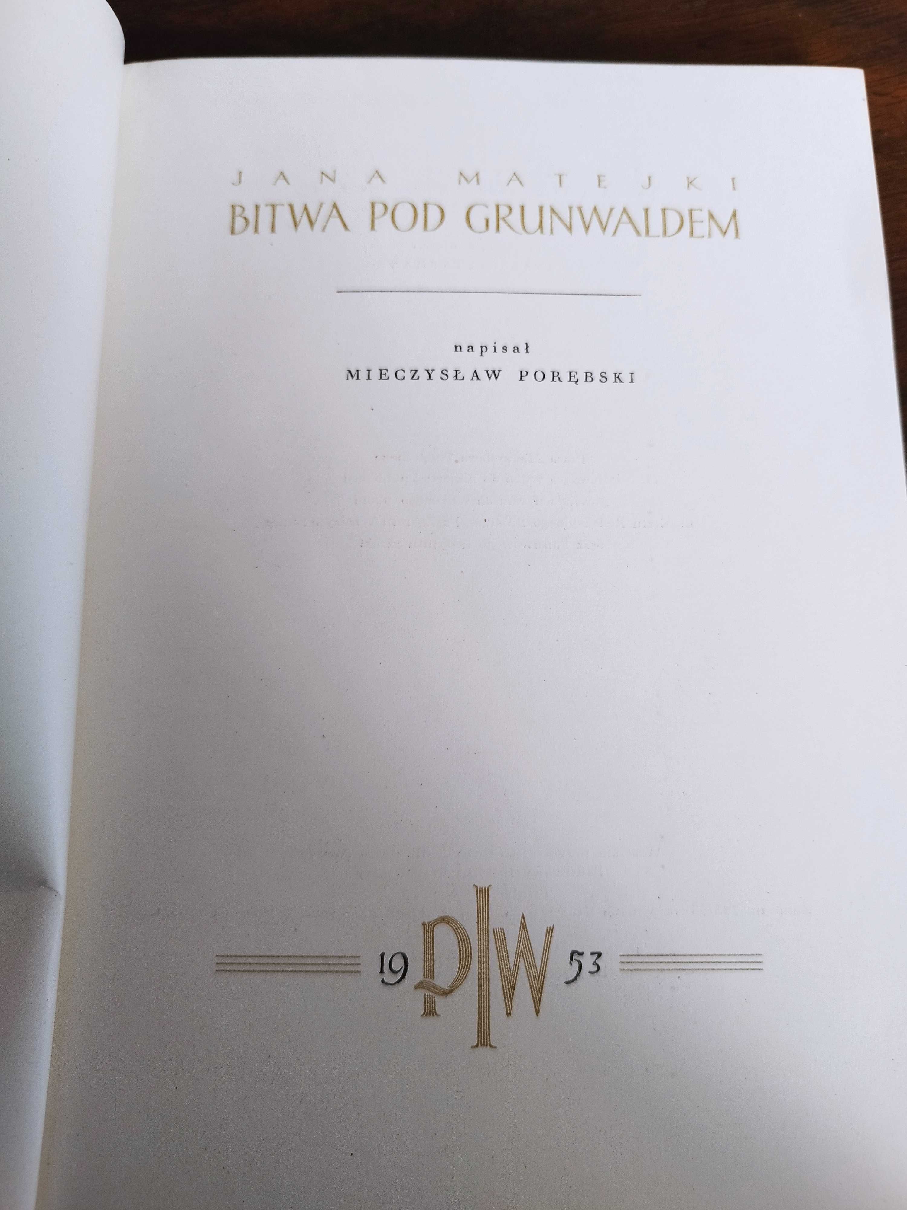 "Jana Matejki Bitwa pod Grunwaldem" Mieczysław Porębski ! 1953 r.