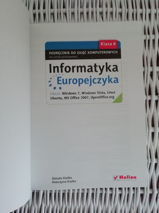 Informatyka Europejczyka. Podręcznik. Klasa 6. Szkoła podstawowa+CD