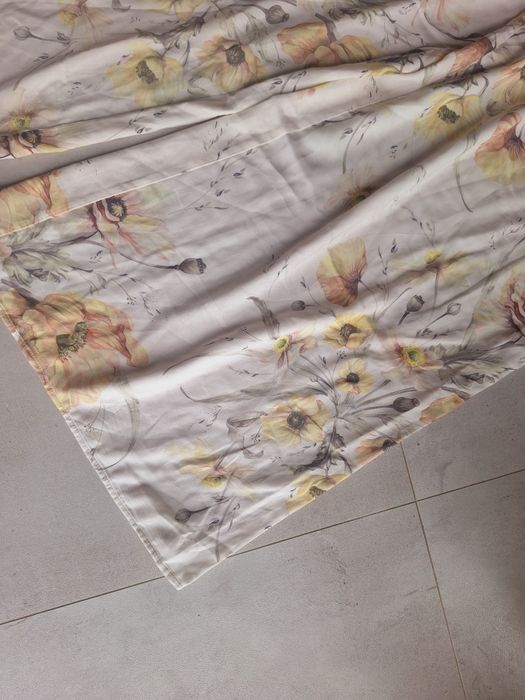 Szerokie spodnie w kwiaty H&M 100% viscose flowers print letnie boho