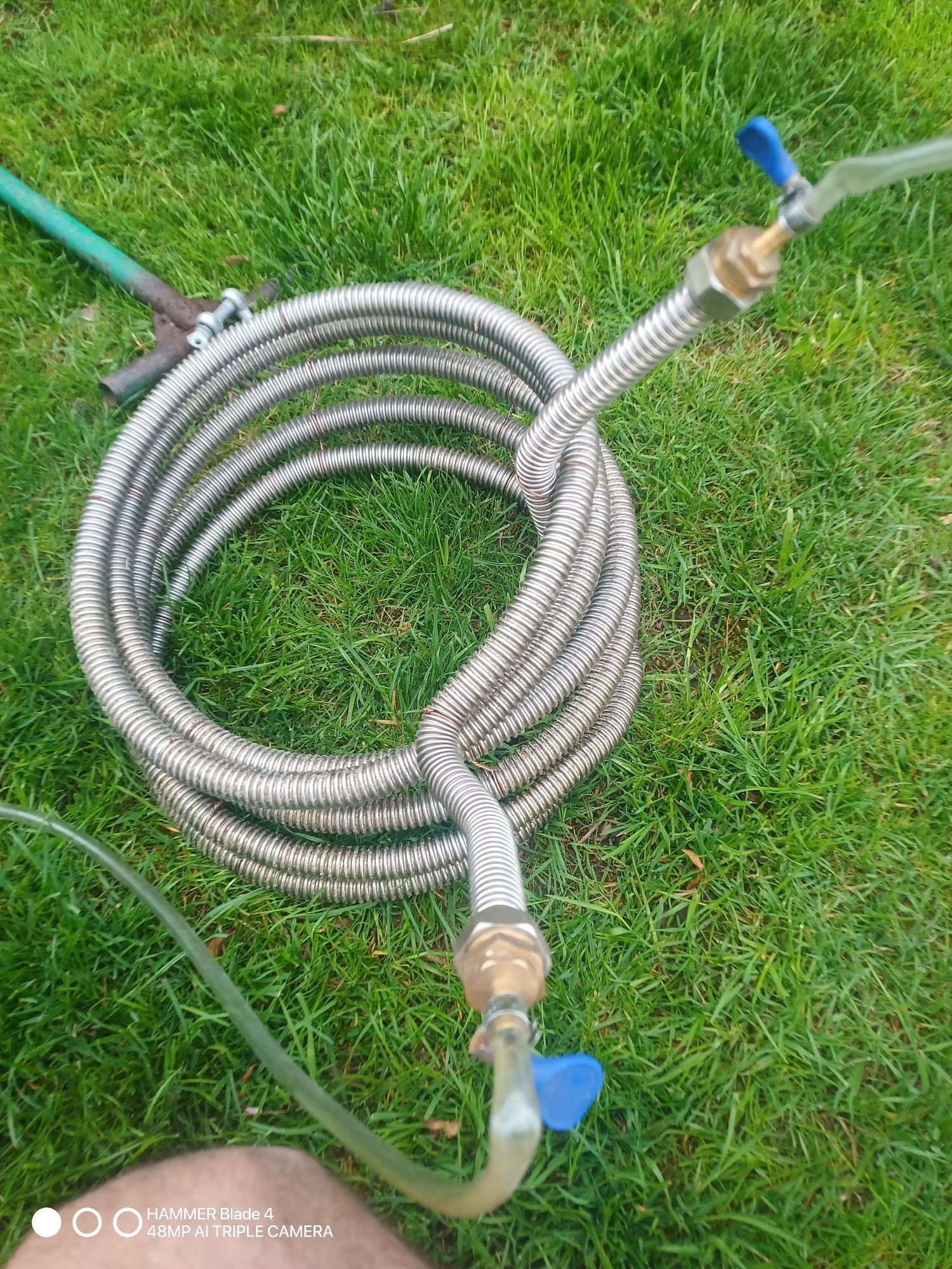Garnek , kadź zacierano warzelna 45l + chłodnica. Piwo domowe