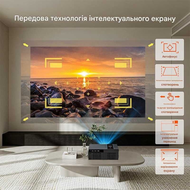 Мультимедійний смарт проектор Xnano X6 H716 1080P 2/16 Гб Android 11