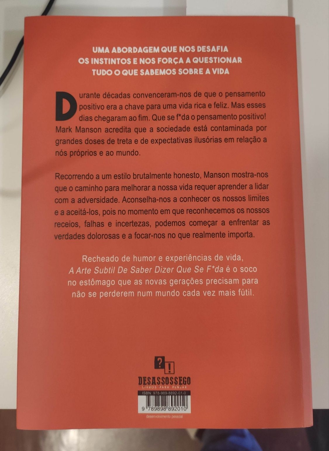 Livro a arte subtil de dizer que se fda portugues oeiras