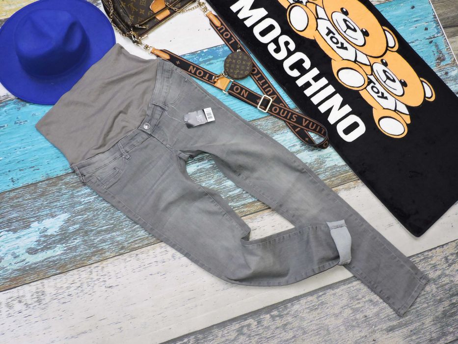 Esmara Szare Nowe ciążowe rurki jeans 34