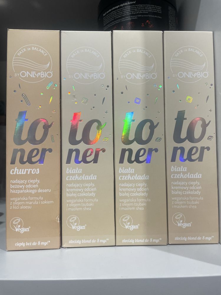 Toner blond odżywczy hit Biała czekolada Churros Zestaw only bio 4 szt