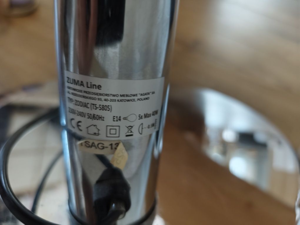 Lampa podłogowa chromowana