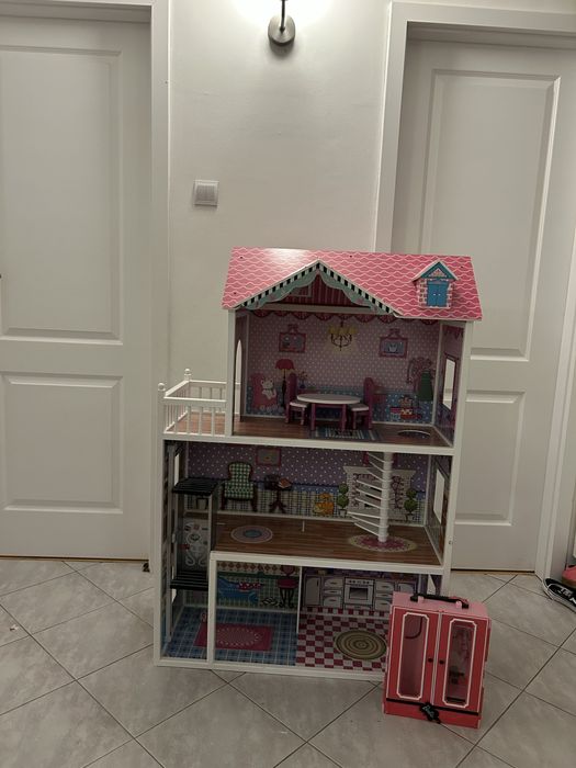 Domek dla lalek drewniany, duży