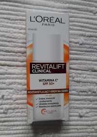 L’oreal, Revitalift Clinical - Rozświetlający krem z wit. C i SPF50+