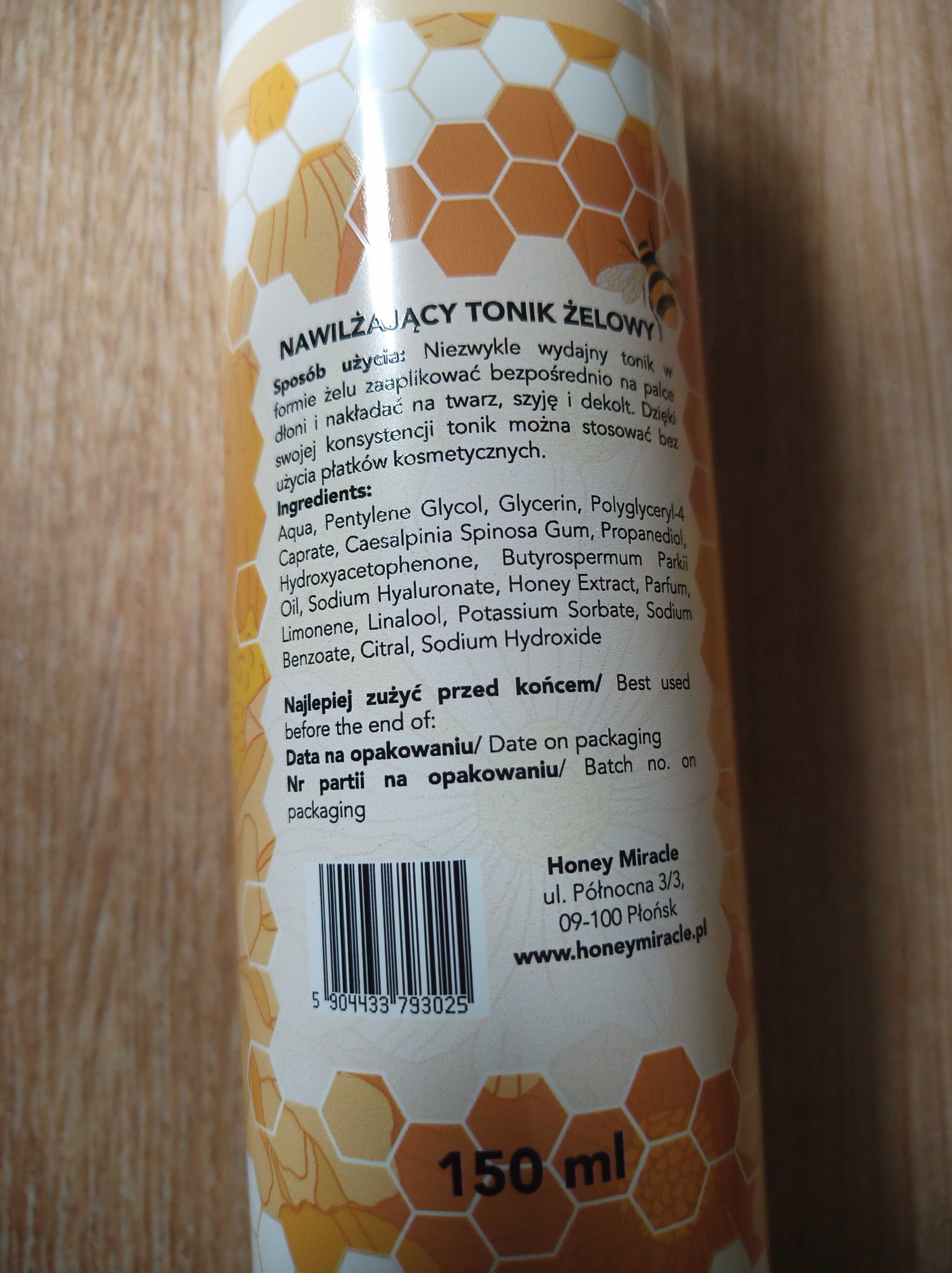 Żelowy nawilżający tonik Honey Miracle 150 ml NOWY