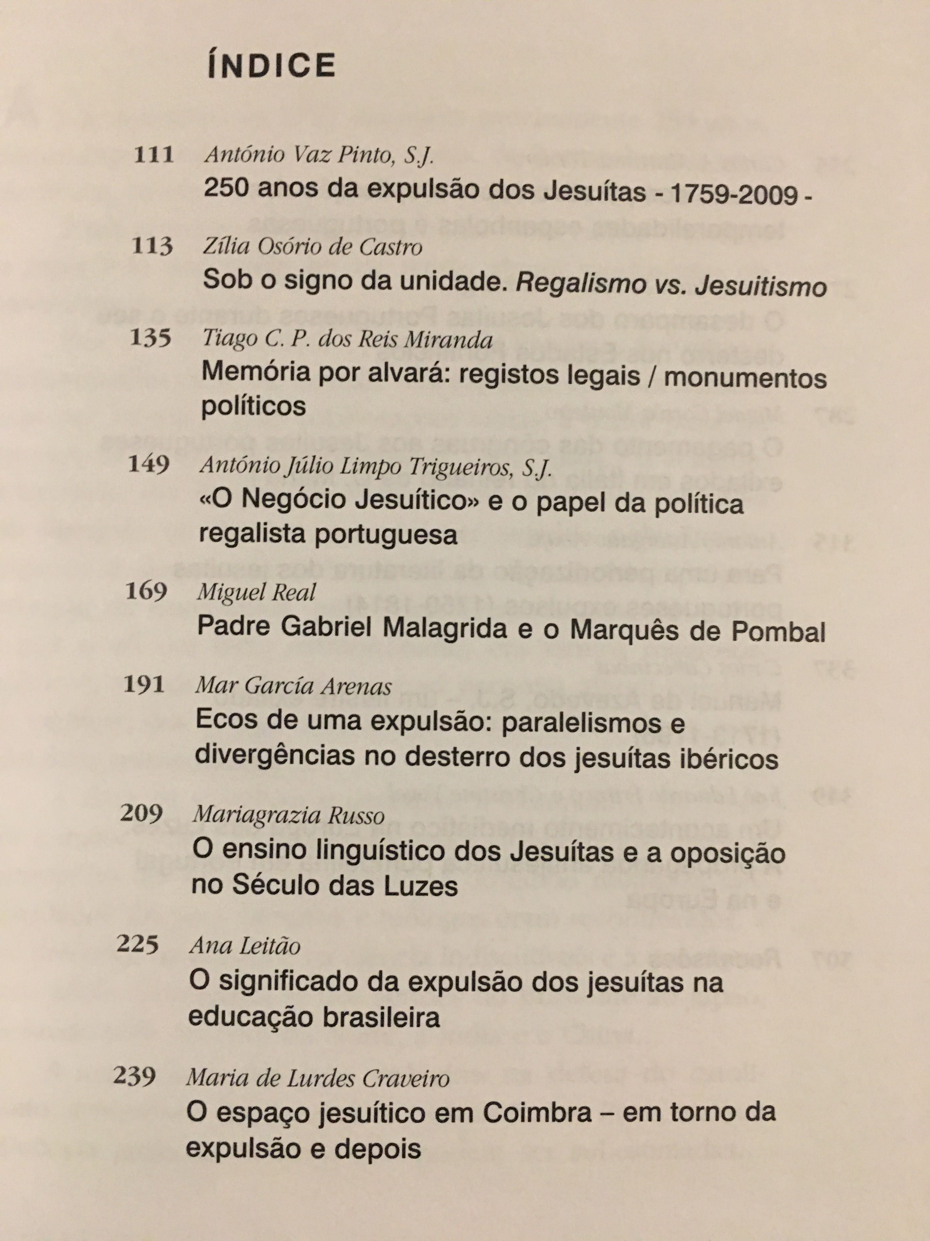A Restauração e a Monarquia Absoluta/ Pombal/ Jesuítas