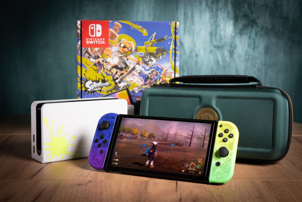 Nintendo Switch OLED Splatoon Limitowana mega zestaw
