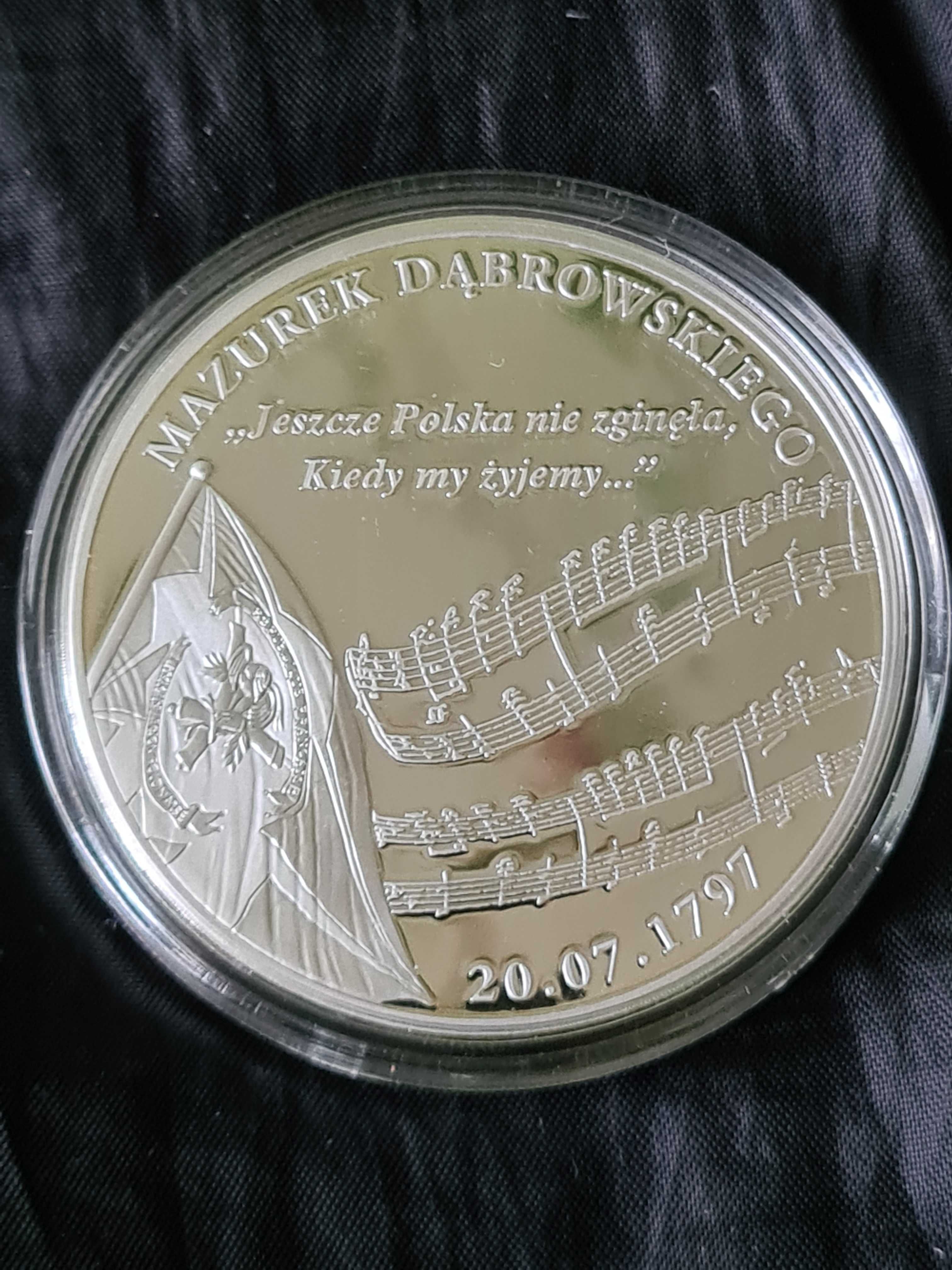 Moneta Medal 2012 SREBRO Juliusz Kossak Hymn Mazurek Dąbrowskiego
