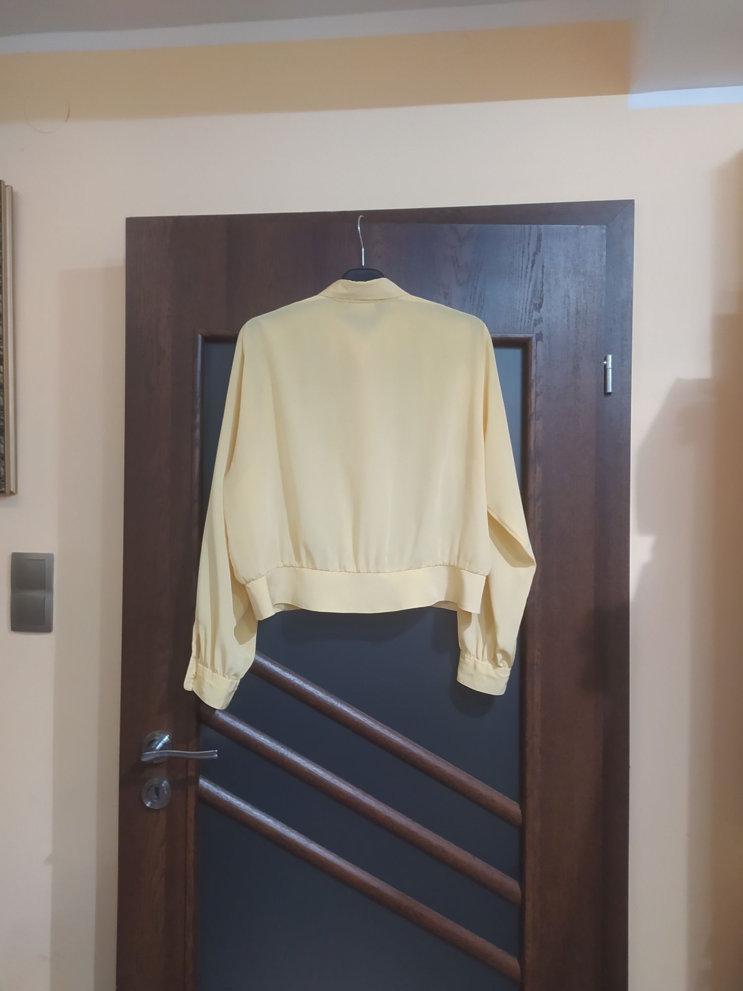 Koszula rozpinana bluzka zapinana na guziki 46 XXXL do pracy elegancka