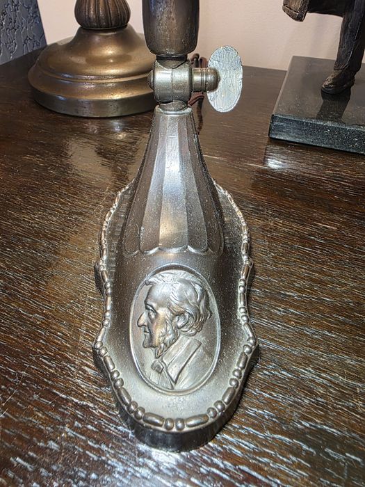 Antyk lampa,lampka bankierka,bankierska,gabinetowa