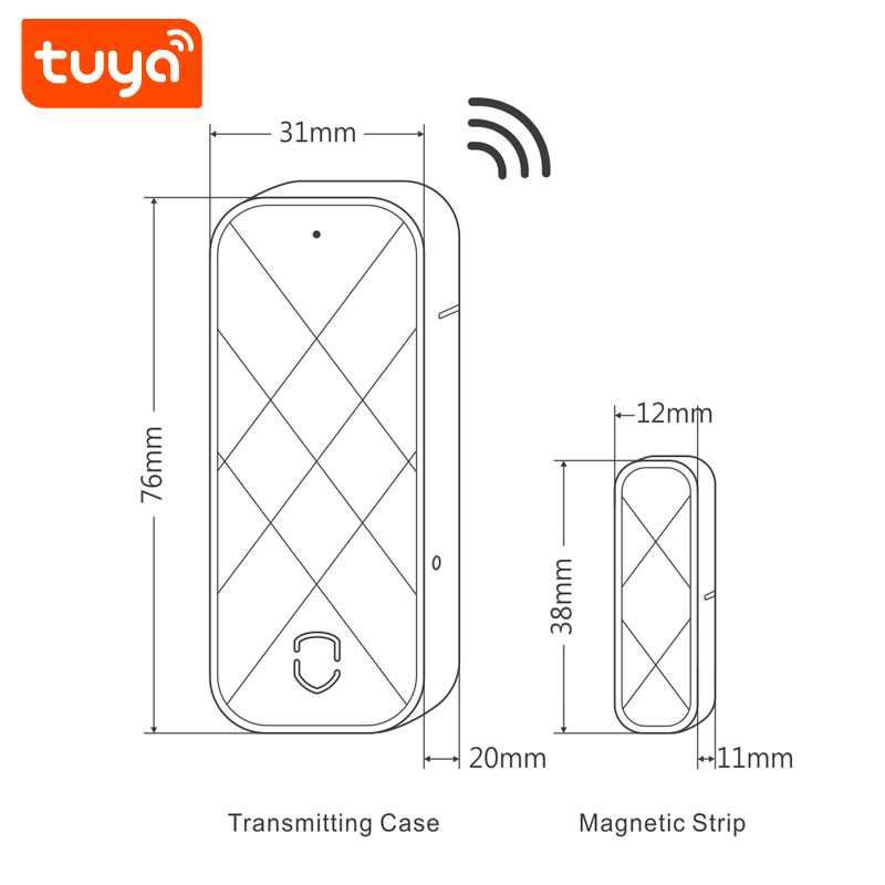 Sensor Vibração WiFi * Porta / Janela * Tuya * Alexa Google Home *