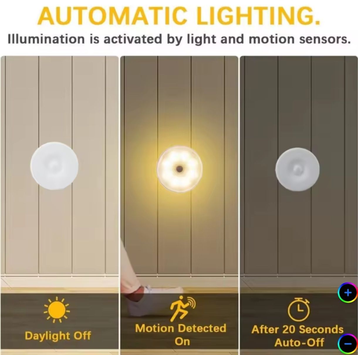 Lampka LED z czujnikiem ruchu i zmierzchu