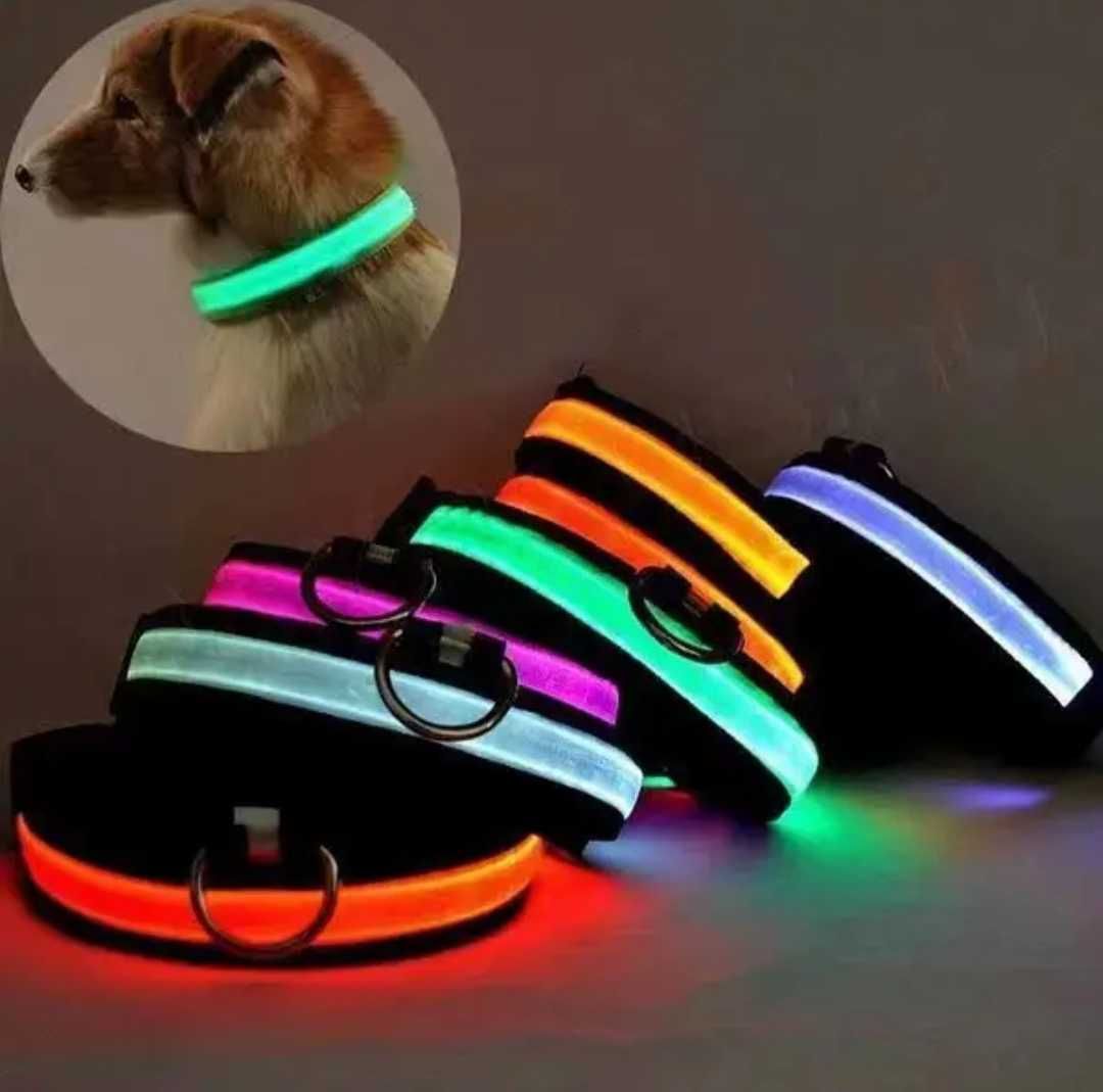 Светящийся Ошейник для собак на аккумуляторе USB GLOW RING