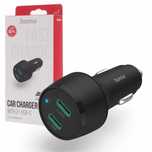 HAMA Ładowarka samochodowa 45W 2x USB-C PD/QC szybkie ładowanie GaN LE