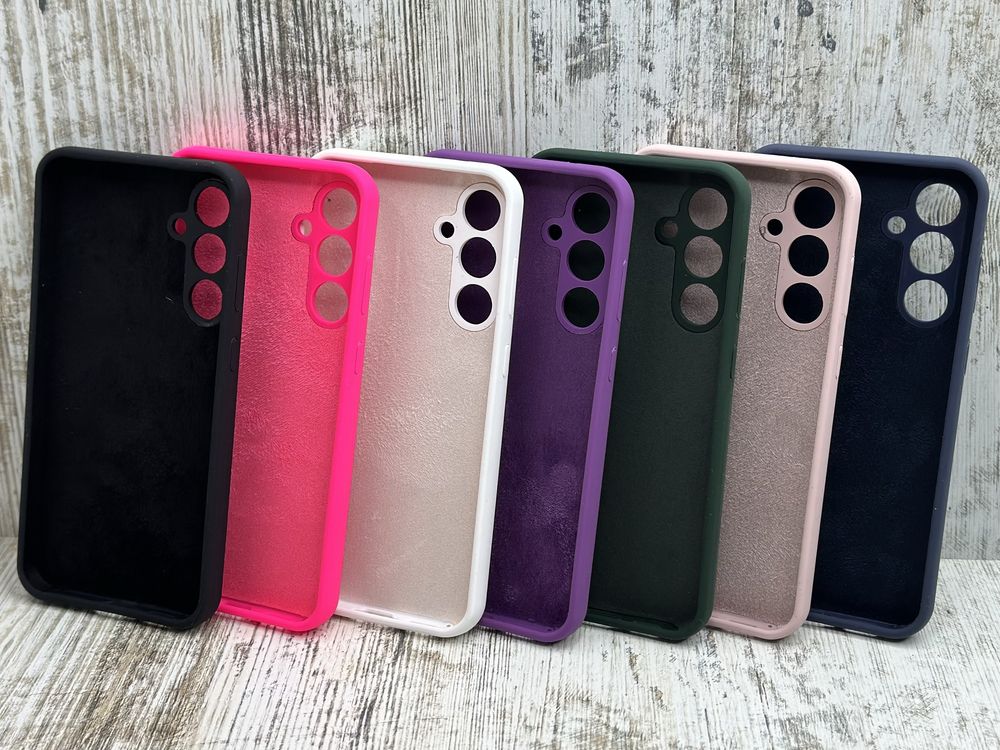 Не пачкается! Чехол Silicone Case на Samsung S23 FE/ S23/ S23 Plus