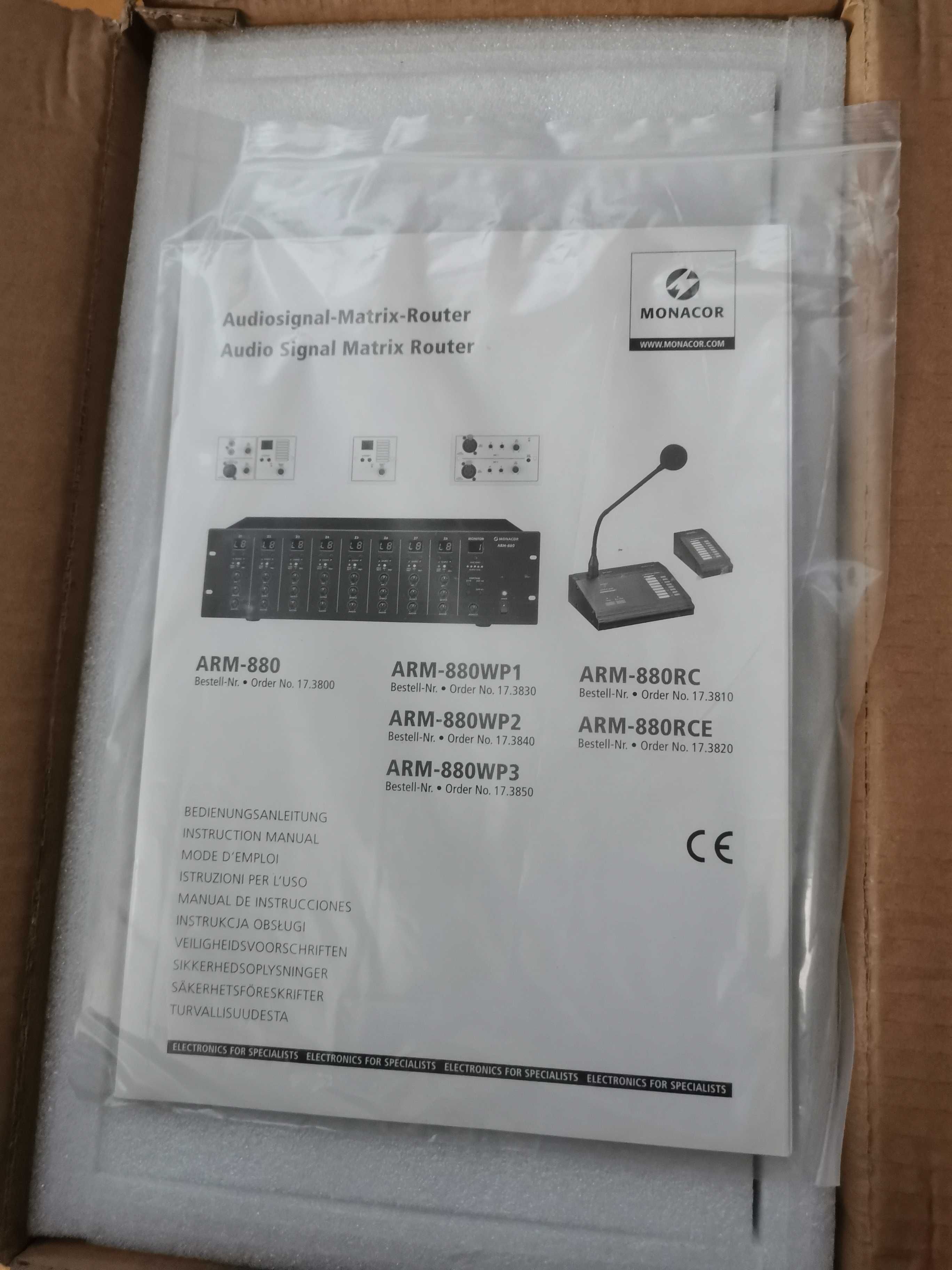 mikrofon pulpitowy, strefowy - MONACOR ARM-880RC, nowy