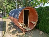 Sauna ogrodowa Beczka FULL ZESTAW 2x2