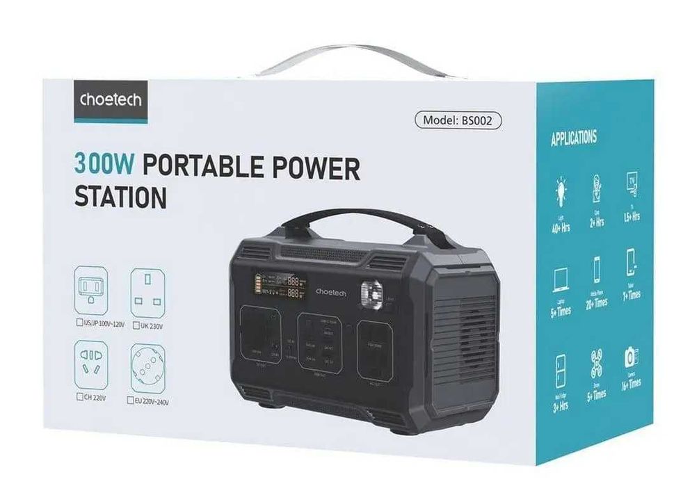Портативна зарядна станція Choetech 300 Вт 295Wh