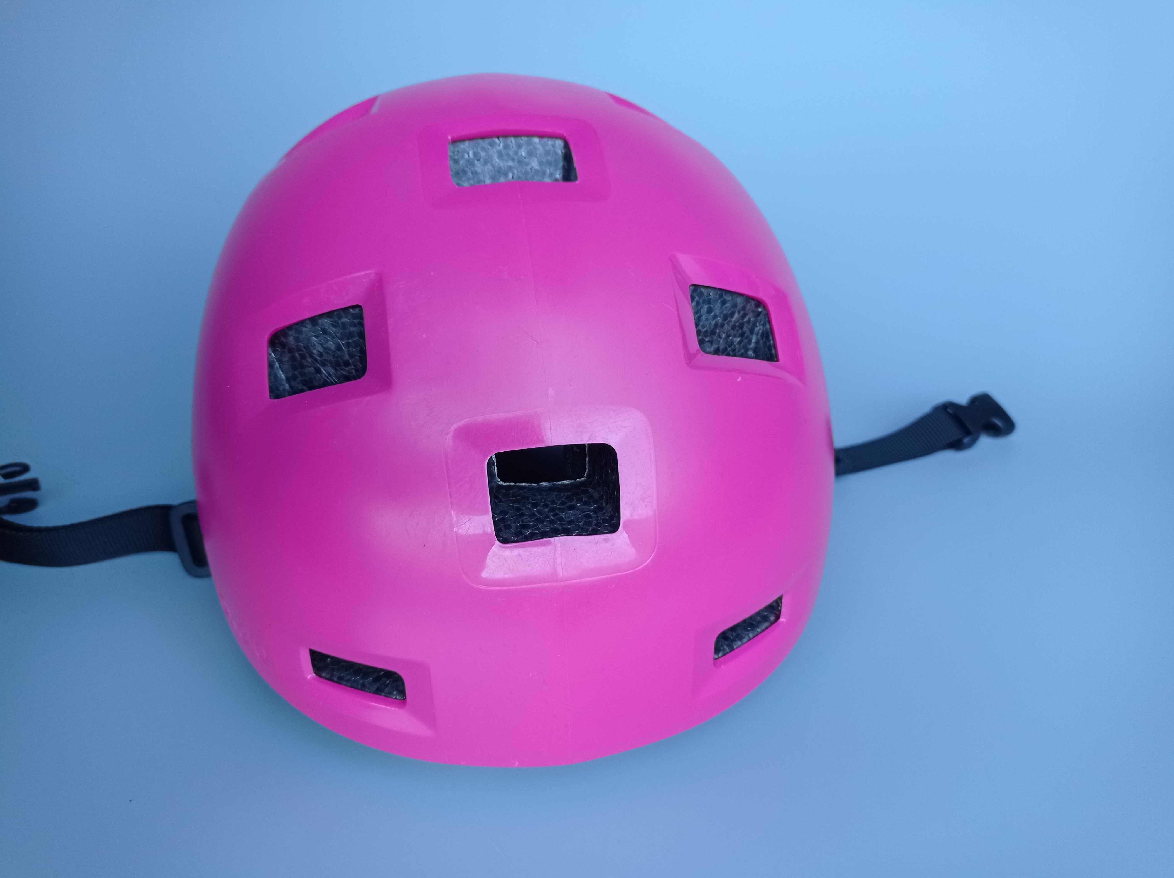 Детский шлем котелок Oxelo B100 Pink, размер 47-52см, шолом дитячий