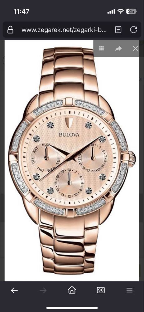 Zegarek Bulova Classic Diamonds 98R178- damski