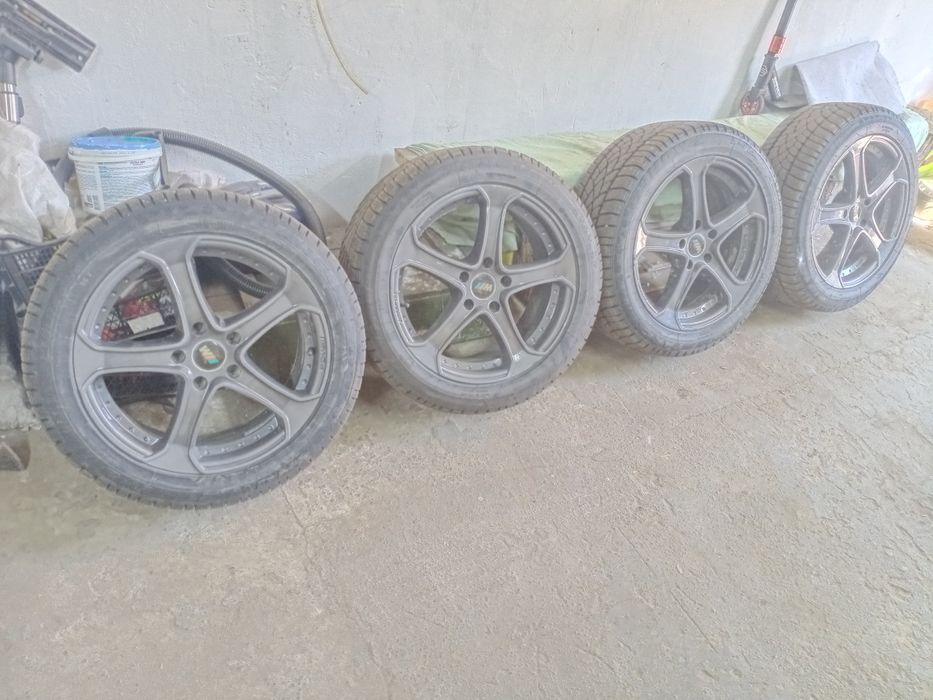 Диски з шинами в зборі на БМВ 5/120 резина R18 245/45