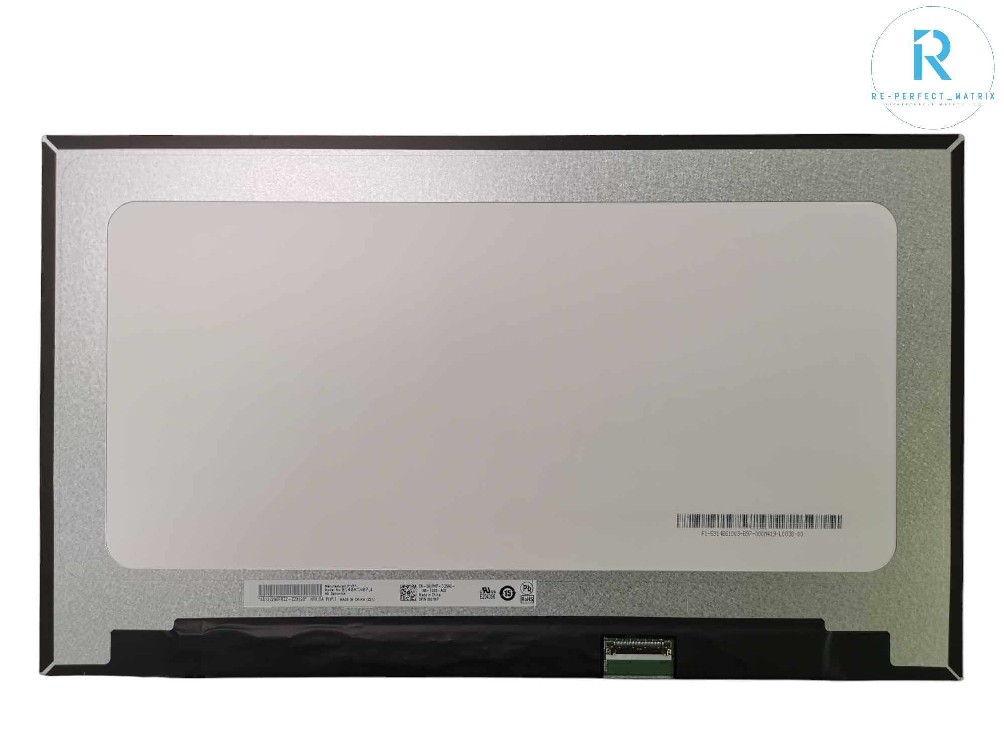 Matryca oryginalna do laptopa 14" Cali HD LED 1366 x 768 B140XTN07.4