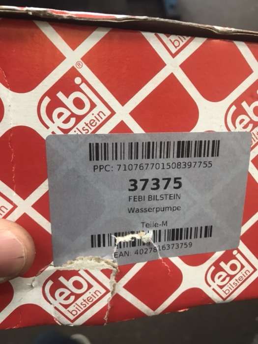 Bomba de Água FEBI 37375 para Opel Astra J