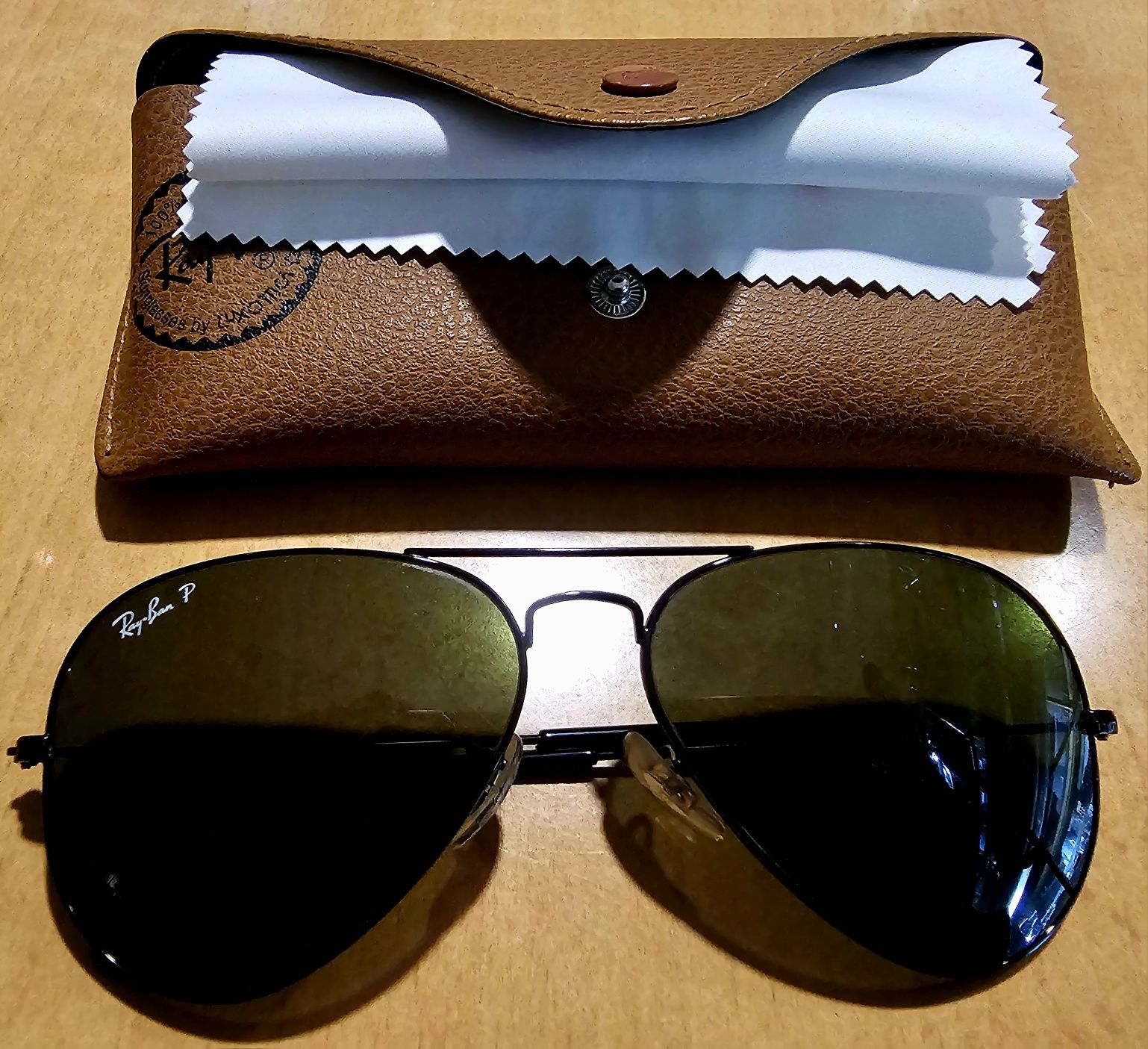 Óculos Ray-Ban aviator large metal orb3025 polarizados