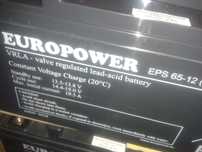 Akumulator żelowy Europower- EPS-12V/65Ah.