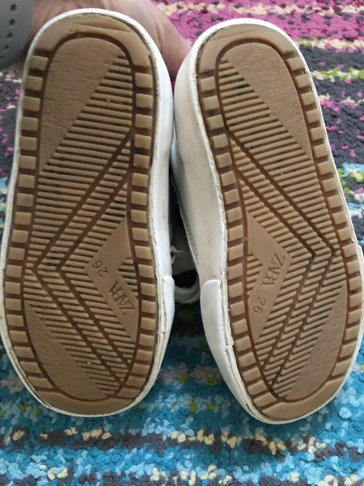 Trampki wysokie białe, Mickey, ZARA, rozm 26, 17cm