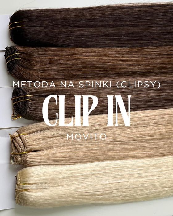 Zestawy CLIP IN naturalne- 45 cm, 51 cm, 57 cm| włosy na klipsy