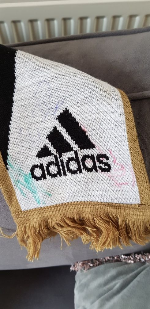 Szalik kibica Rosenborg BK Trondheim Adidas oryginalny autografy