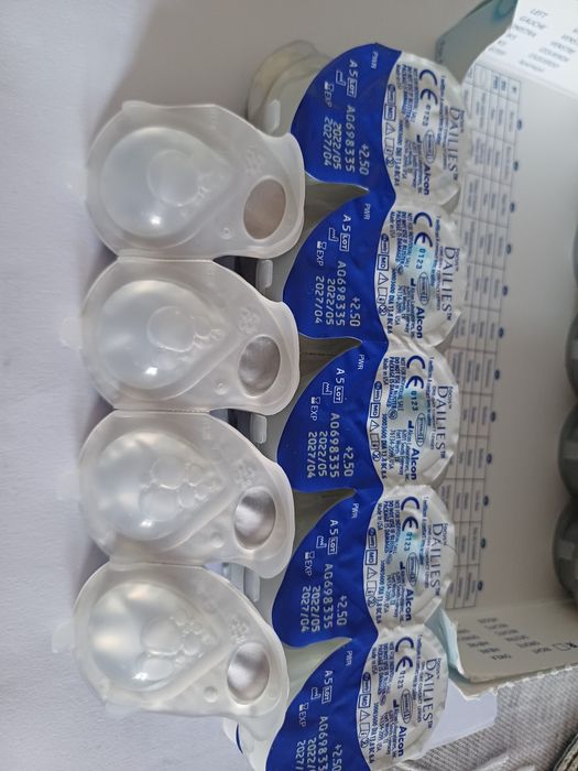 Soczewki jednio dniowe +2,50 Dailies