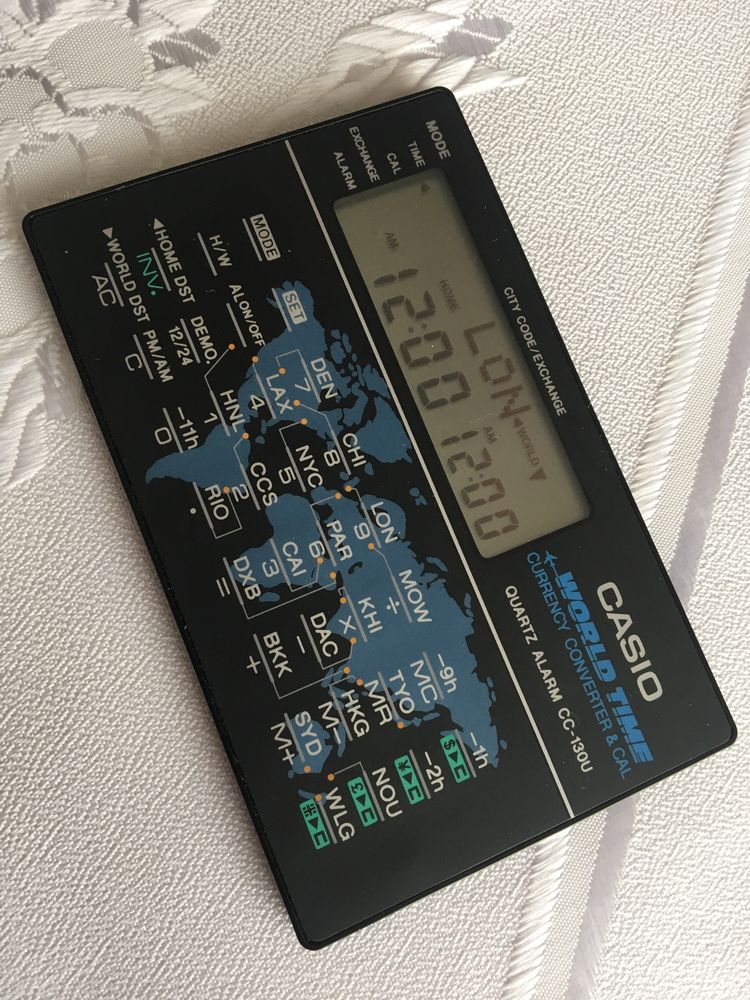 Casio World Time CC-130U, Casio Vintage, retro