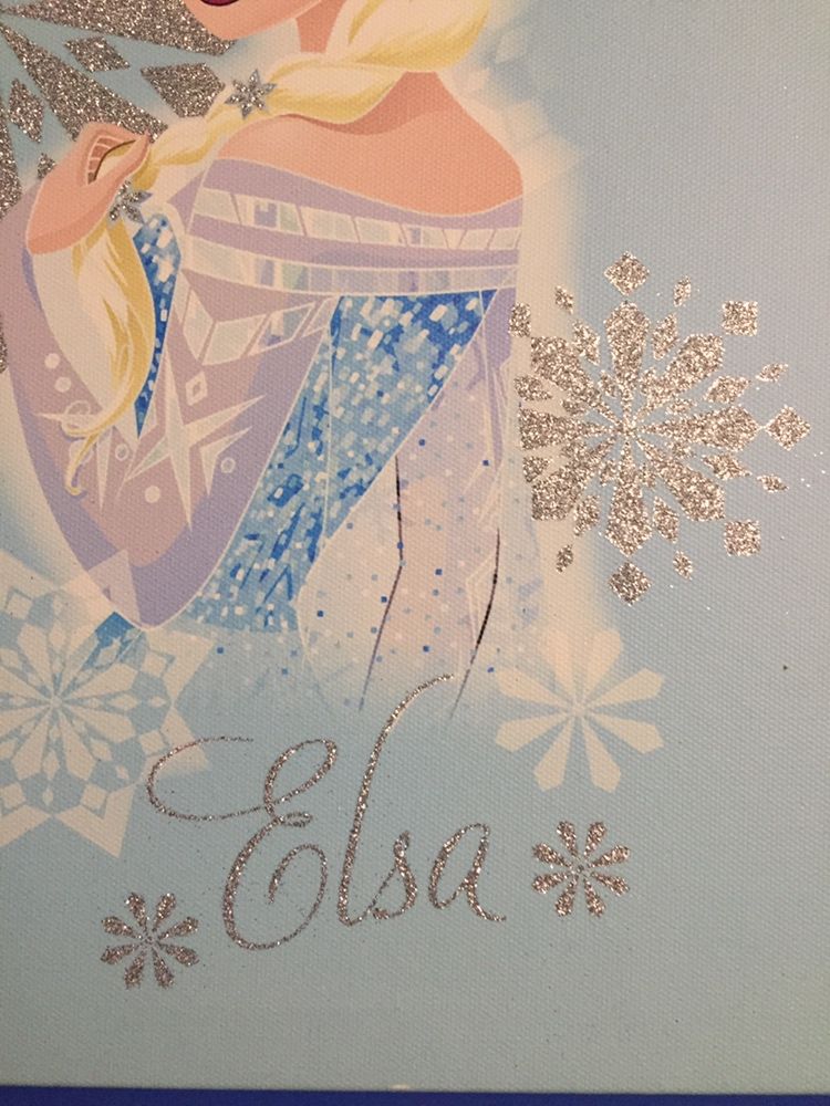 Dwa obrazy na płótnie Elza i Olaf