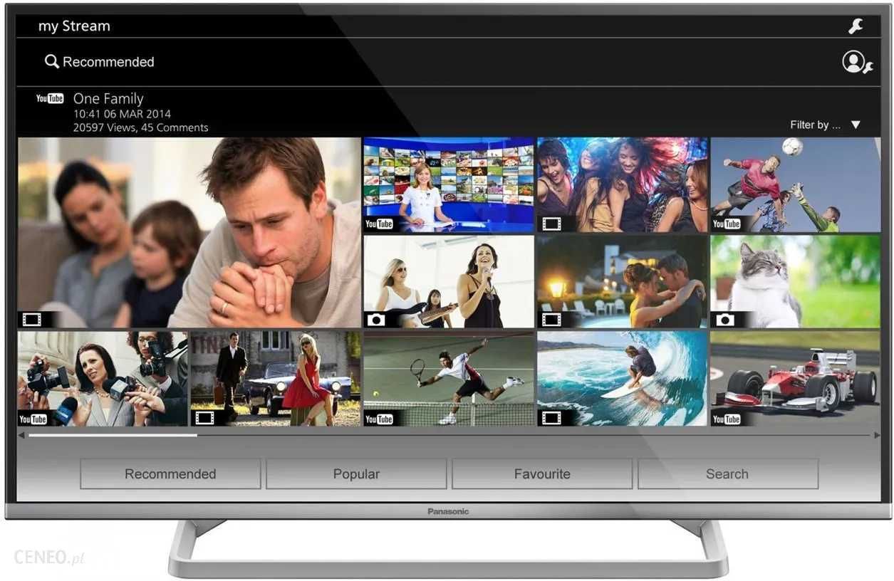 SMART TV LED 42 cale DVB-T You- Tube Netflix Wi-Fi