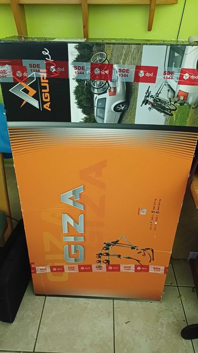 Bagażnik rowerowy na klapę, nowy, GIZA, dobrej firmy Auguri. 2 rowery.