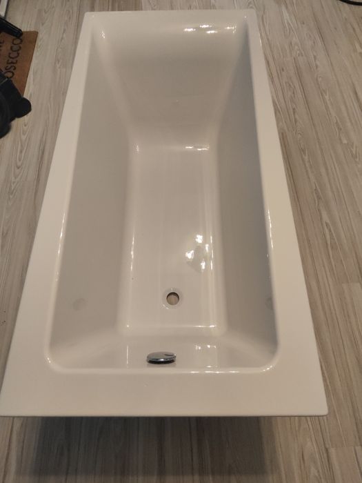 Wanna prostokątna Lorena 140 x 70 Cersanit z syfonem