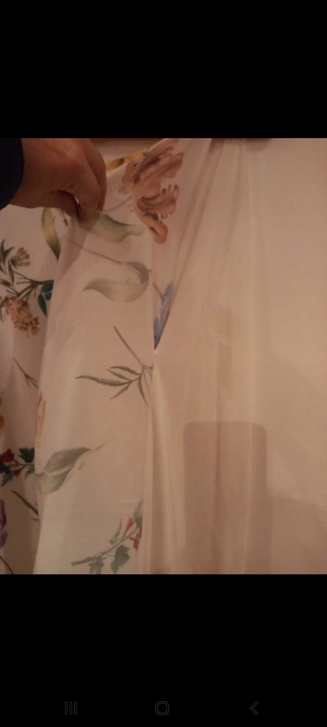 Blusa de cavas, branca com flores - S - Salsa